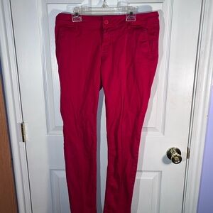 Dickies Women's Straight Leg Jeans - Red